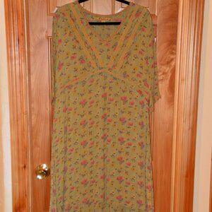 April Cornell crepe rayon dress XL